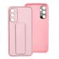 Samsung Galaxy A34 Case LEATHER Case Kickstand Pink