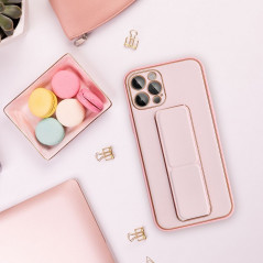 Samsung Galaxy A34 Case LEATHER Case Kickstand Pink