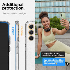 Samsung Galaxy A54 Case Spigen Liquid Crystal Crystal clear  Transparent