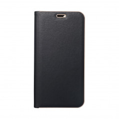 Samsung Galaxy A14 5G Wallet Cases LUNA Book Gold Elegant  Black