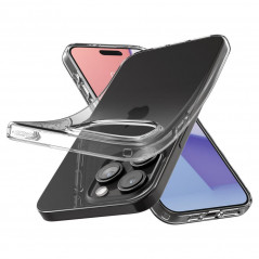 Apple iPhone 15 Pro Case Spigen Liquid Crystal Crystal clear  Transparent