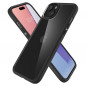 Apple iPhone 15 Plus Case Spigen Ultra Hybrid Crystal clear  Matte black