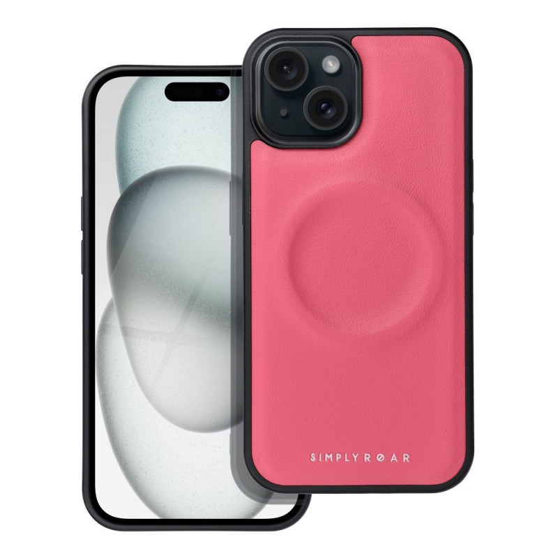 Apple iPhone 15 Case Roar Mag Morning Elegant  MagSAFE  Hot pink