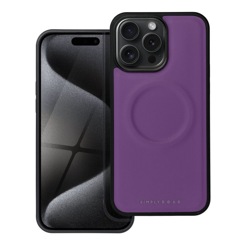 Apple iPhone 15 Pro Max Case Roar Mag Morning Elegant  MagSAFE  Purple