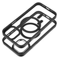Apple iPhone 12 Case Color Edge Mag MagSAFE  Black