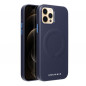 Apple iPhone 12 Pro Case Roar Leather Mag Elegant  MagSAFE  Navy