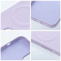 Apple iPhone 14 Case Roar Leather Mag Elegant  MagSAFE  Purple