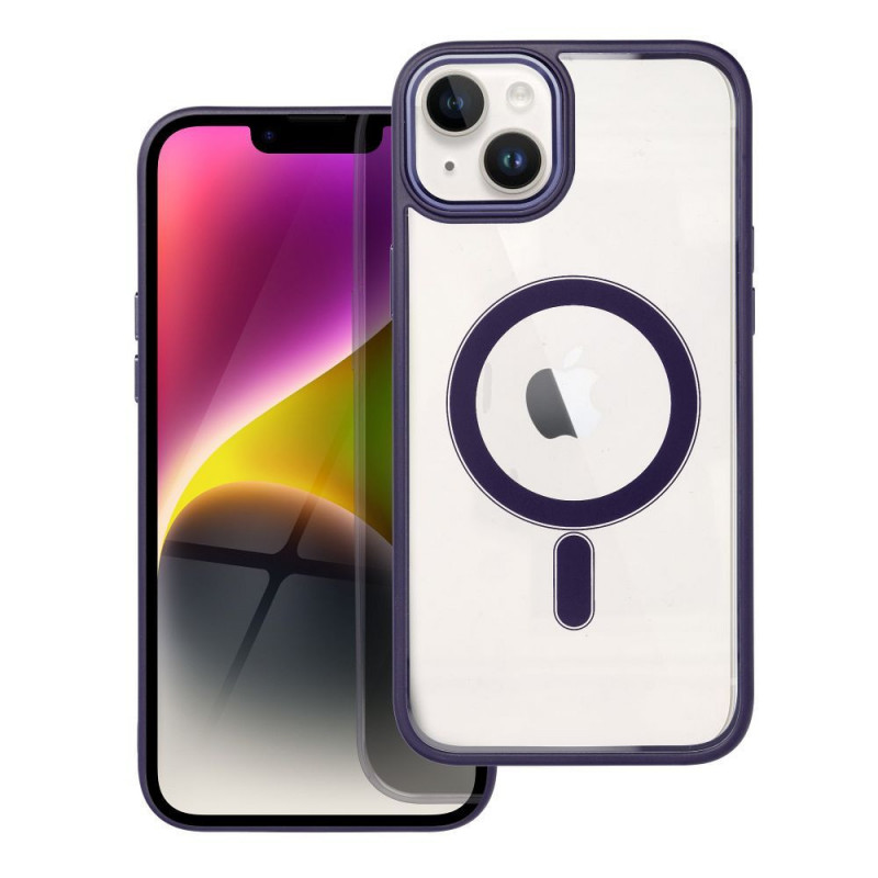 Apple iPhone 14 Plus Case Color Edge Mag MagSAFE  Deep purple