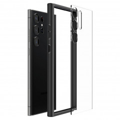 Samsung Galaxy S23 Ultra 5G Case Spigen Ultra Hybrid Crystal clear  Matte black