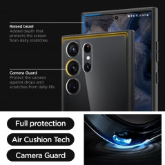 Samsung Galaxy S23 Ultra 5G Case Spigen Ultra Hybrid Crystal clear  Matte black
