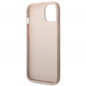 Apple iPhone 14 Case Guess 4G Gold Logo Elegant  Pink
