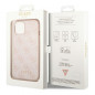 Apple iPhone 14 Case Guess 4G Gold Logo Elegant  Pink