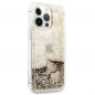 Apple iPhone 14 Pro Max Case Guess Liquide Glitter Charms Elegant  Gold