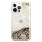 Apple iPhone 14 Pro Max Case Guess Liquide Glitter Charms Elegant  Gold