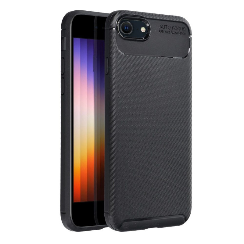 Apple iPhone SE 2022 5G Case Carbon premium Elegant  Black