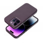 Apple iPhone 14 Plus Case Leather Mag Cover Elegant  MagSAFE  Dark violet