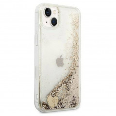Apple iPhone 14 Case Guess Liquide Glitter Charms Elegant  Gold