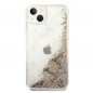 Apple iPhone 14 Case Guess Liquide Glitter Charms Elegant  Gold