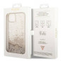 Apple iPhone 14 Case Guess Liquide Glitter Charms Elegant  Gold