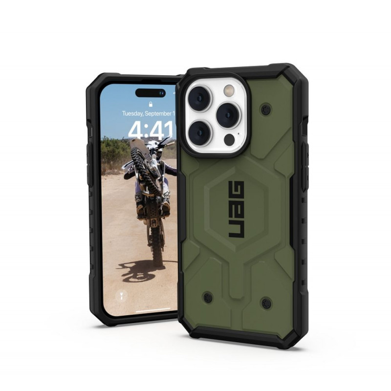 Apple iPhone 14 Pro Case Urban Armor Gear Pathfinder Premium case  MagSAFE  Olive