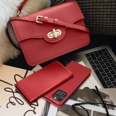 Samsung Galaxy A23 5G Wallet Cases Leather case SMART PRO Elegant  Claret