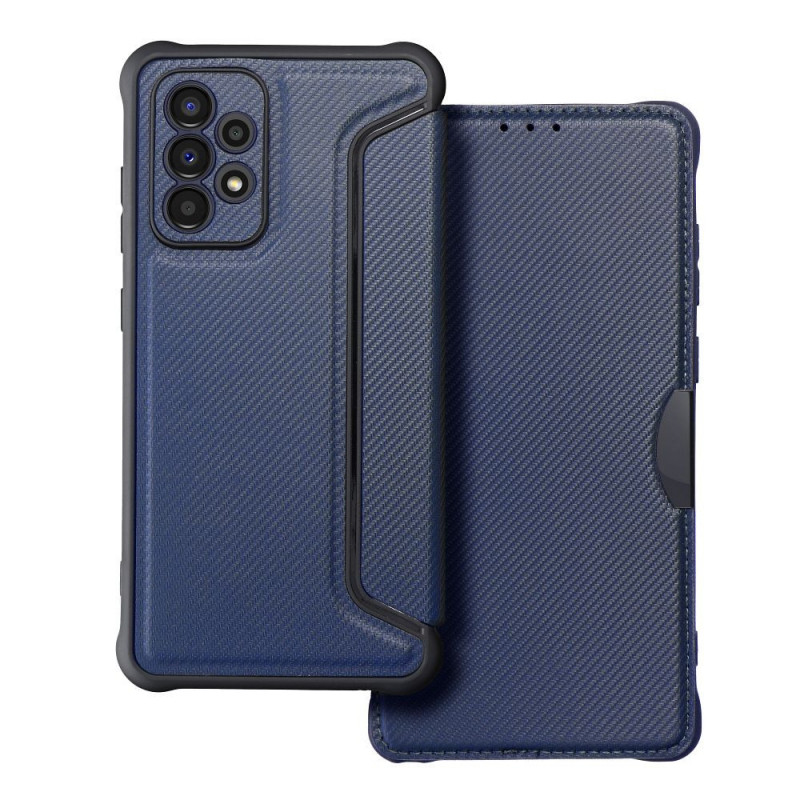 Samsung Galaxy A52s 5G Wallet Cases Razor Book Carbon Fibre, Carbon pattern Blue Samsung Galaxy A52s 5G Wallet Cases Razor Book Carbon Fibre, Carbon pattern Blue