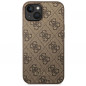 Apple iPhone 14 Plus Case Guess 4G Gold Logo Elegant  Brown