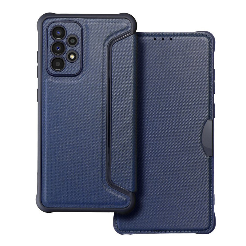 Samsung Galaxy A53 5G Wallet Cases Razor Book Carbon Fibre, Carbon pattern Blue Samsung Galaxy A53 5G Wallet Cases Razor Book Carbon Fibre, Carbon pattern Blue