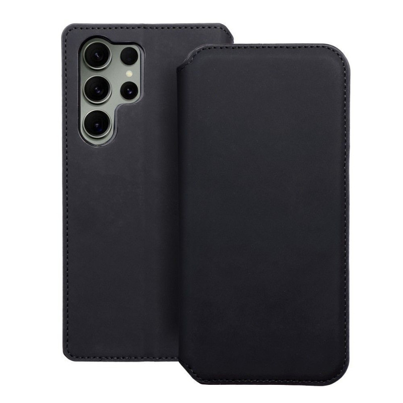 Samsung Galaxy S23 Ultra 5G Wallet Cases Dual Pocket book Black 