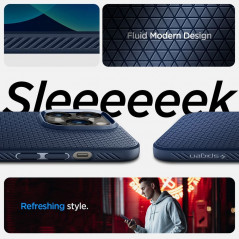 Apple iPhone 14 Pro Case Spigen  Liquid Air Navy blue