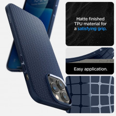 Apple iPhone 14 Pro Case Spigen  Liquid Air Navy blue