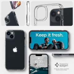 Apple iPhone 14 Case Spigen Ultra Hybrid Crystal clear  Transparent