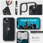 Apple iPhone 14 Plus Case Spigen Ultra Hybrid Crystal clear  Matte black
