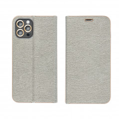 Apple iPhone 14 Plus Wallet Cases LUNA Book Gold Elegant  Silver