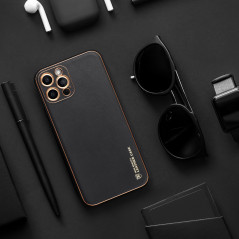 Apple iPhone 14 Plus Case Leather Black