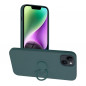 Apple iPhone 14 Plus Case Silicone ring Green