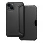 Apple iPhone 14 Plus Wallet Cases Razor Book Carbon Fibre, Carbon pattern  Black