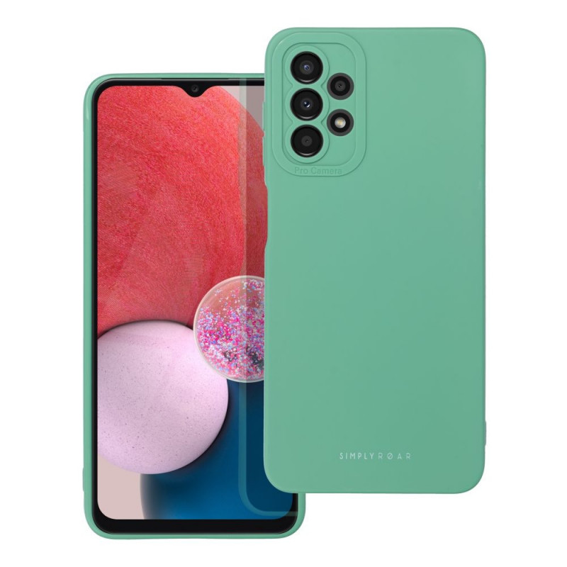 Samsung Galaxy A13 LTE Case Roar Luna Monochrome, Stylish, An aesthetic accessory  Green