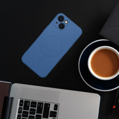 Apple iPhone 12 Case Silicone Mag Cover MagSAFE  Blue
