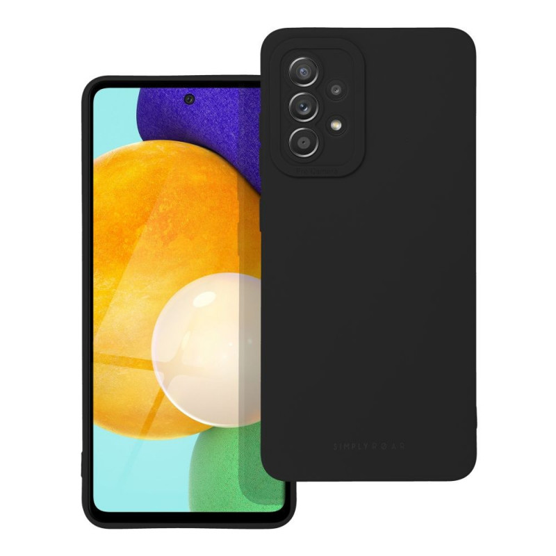 Samsung Galaxy A52 5G Case Roar Luna Monochrome, Stylish, An aesthetic accessory  Black