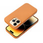 Apple iPhone 14 Case Leather Mag Cover Elegant  MagSAFE  Orange
