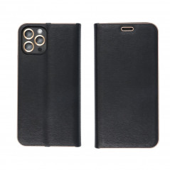 Samsung Galaxy A23 5G Wallet Cases LUNA Book Gold Elegant  Black