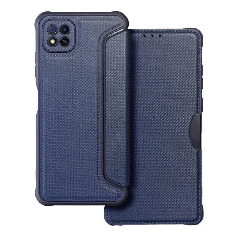 Samsung Galaxy A22 5G Wallet Cases Razor Book Carbon Fibre, Carbon pattern Blue Samsung Galaxy A22 5G Wallet Cases Razor Book Carbon Fibre, Carbon pattern Blue