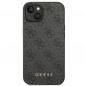 Apple iPhone 14 Plus Case Guess 4G Gold Logo Elegant  Grey