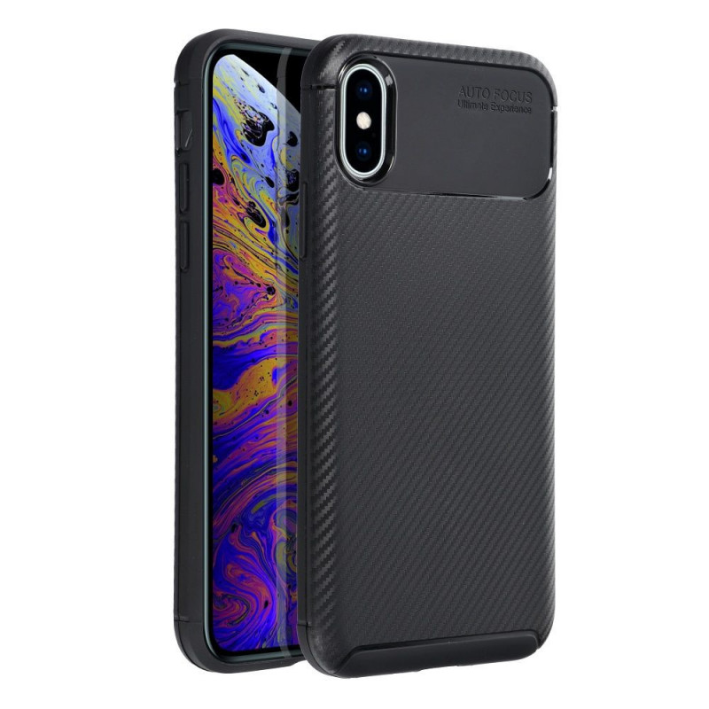 Apple iPhone X Case Carbon premium Elegant  Black