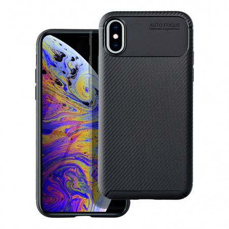 Apple iPhone X Case Carbon premium Elegant  Black