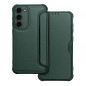 Samsung Galaxy S23 Plus 5G Wallet Cases Razor Book Carbon Fibre, Carbon pattern  Dark green
