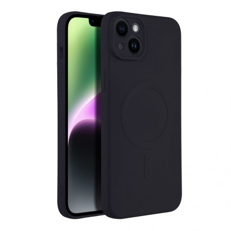 Apple iPhone 14 Plus Case Silicone Mag Cover MagSAFE Black