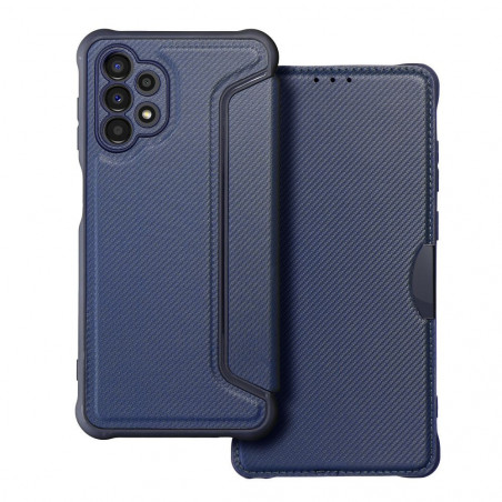 Samsung Galaxy A32 LTE Wallet Cases Razor Book Carbon Fibre, Carbon pattern Blue