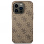 Apple iPhone 14 Pro Max Case Guess 4G Gold Logo Elegant  Brown